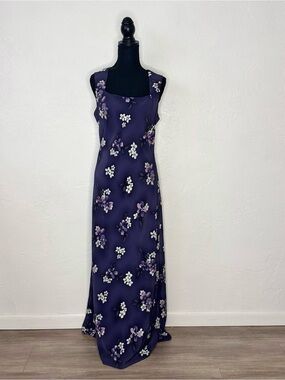 90s DBY ltd blue floral dress